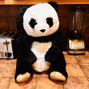 Panda Bear large stuffed animal toys cozy soft kids bedroom nursery black white